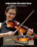 VEVOR 4/4 vijole, 355 mm pilna izmēra komplekts no masīvkoka, iesācējiem, matēti brūna