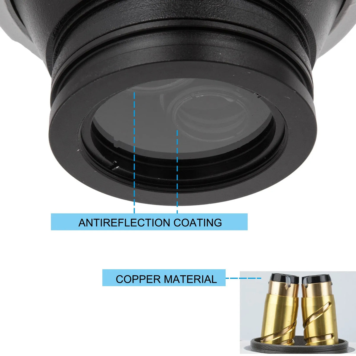 VEVOR Trinocular Stereo Microscope with Column Stand, 3.5–90× Magnification, 360° Rotating Head