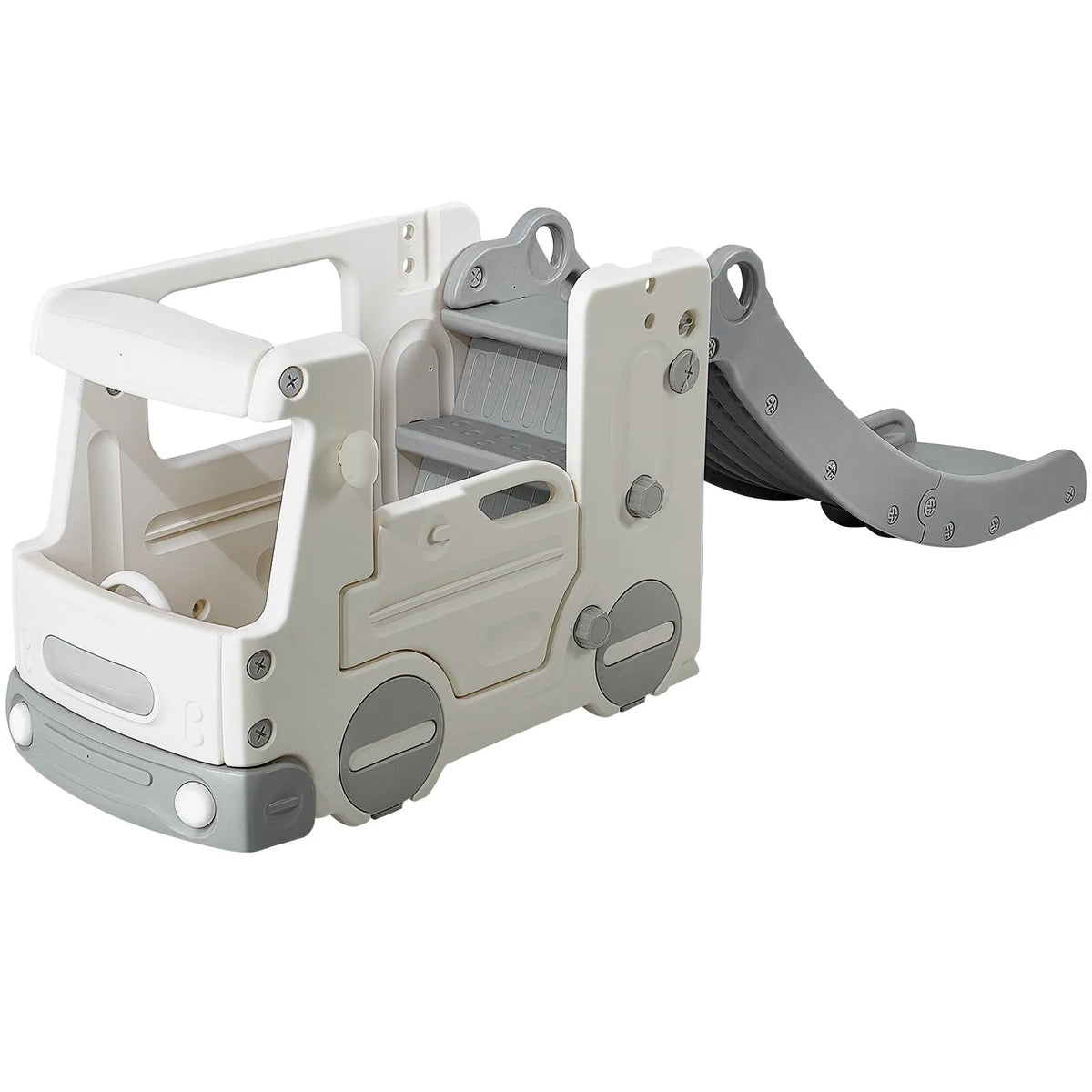 VEVOR Children's Slide 1–12 Years with Ladder and Bus Playhouse, Up to 50 kg