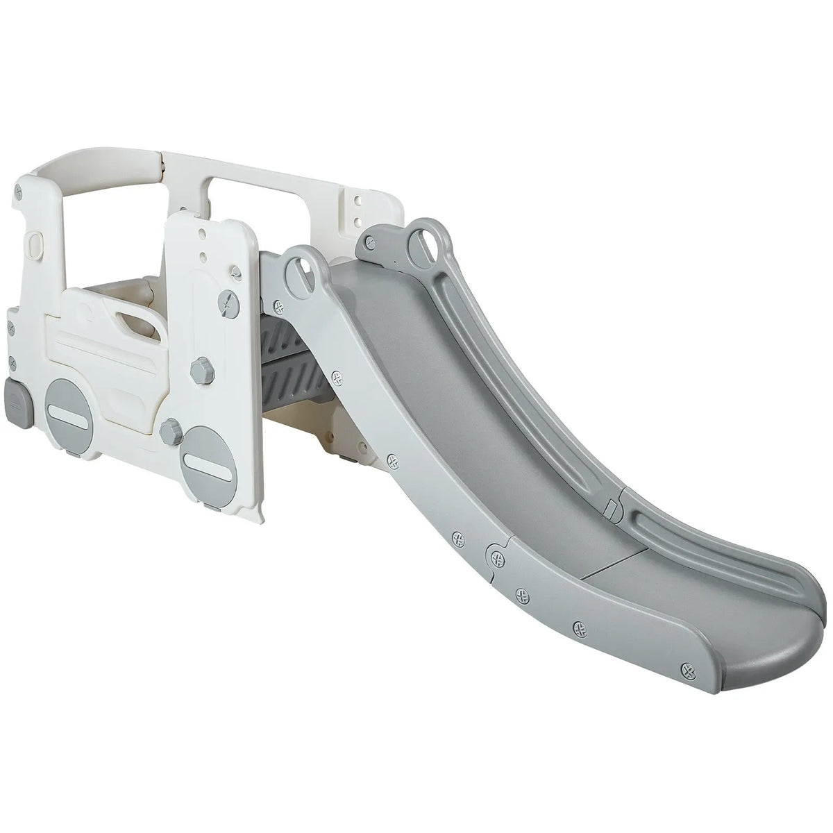 VEVOR Children's Slide 1–12 Years with Ladder and Bus Playhouse, Up to 50 kg