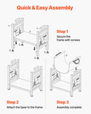 VEVOR iekštelpu malkas statīvs, 45 cm izliekts malkas turētājs ar auduma malkas somu, kravnesība līdz 18 kg, pulverkrāsota tērauda konstrukcija, malkas uzglabāšanai pie kamīna