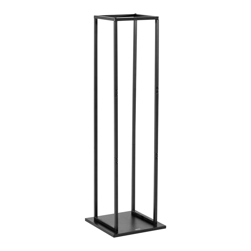 VEVOR iekštelpu malkas statīvs, 33 × 32 × 112 cm malkas turētājs, līdz 45 kg kravnesība, augsts glabāšanas statīvs, pulverkrāsota tērauda konstrukcija, izturīgs statīvs kamīnam