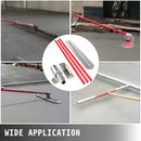 VEVOR manganēna tērauda betona līdzinātājs 1200x200 mm ar rokturi un stiprinājumu - profesionāls cementa apdares instruments