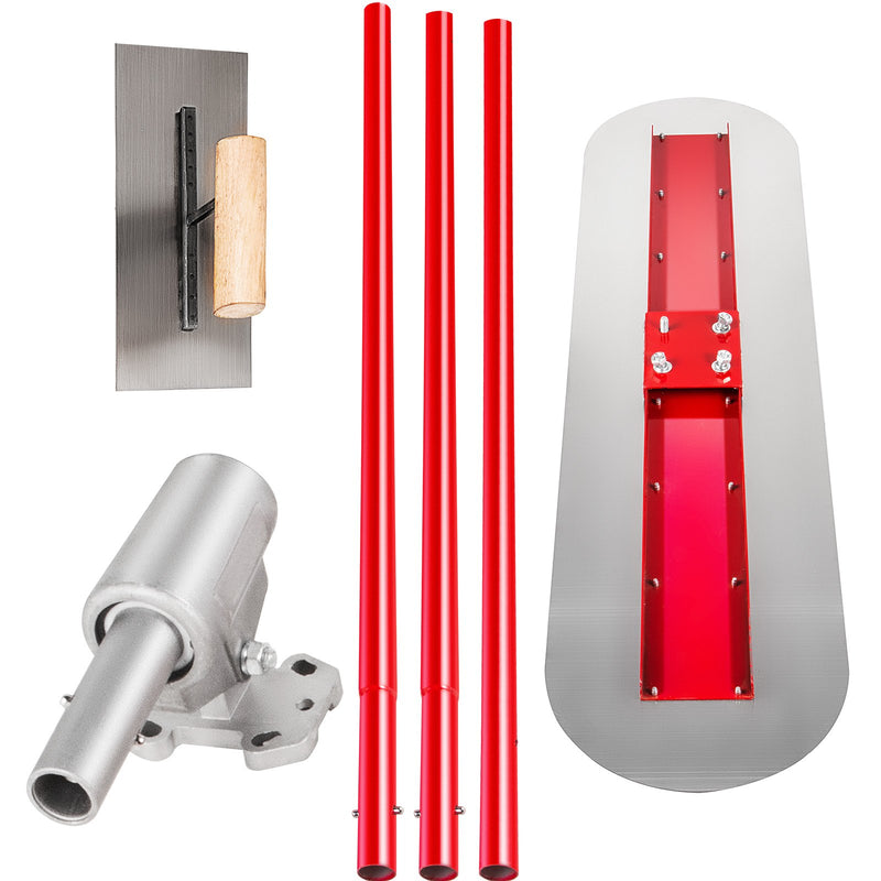 VEVOR manganēna tērauda betona līdzinātājs 1200x300 mm ar rokturi un stiprinājumu - profesionāls cementa apdares instruments