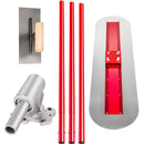 VEVOR manganēna tērauda betona līdzinātājs 1200x300 mm ar rokturi un stiprinājumu - profesionāls cementa apdares instruments