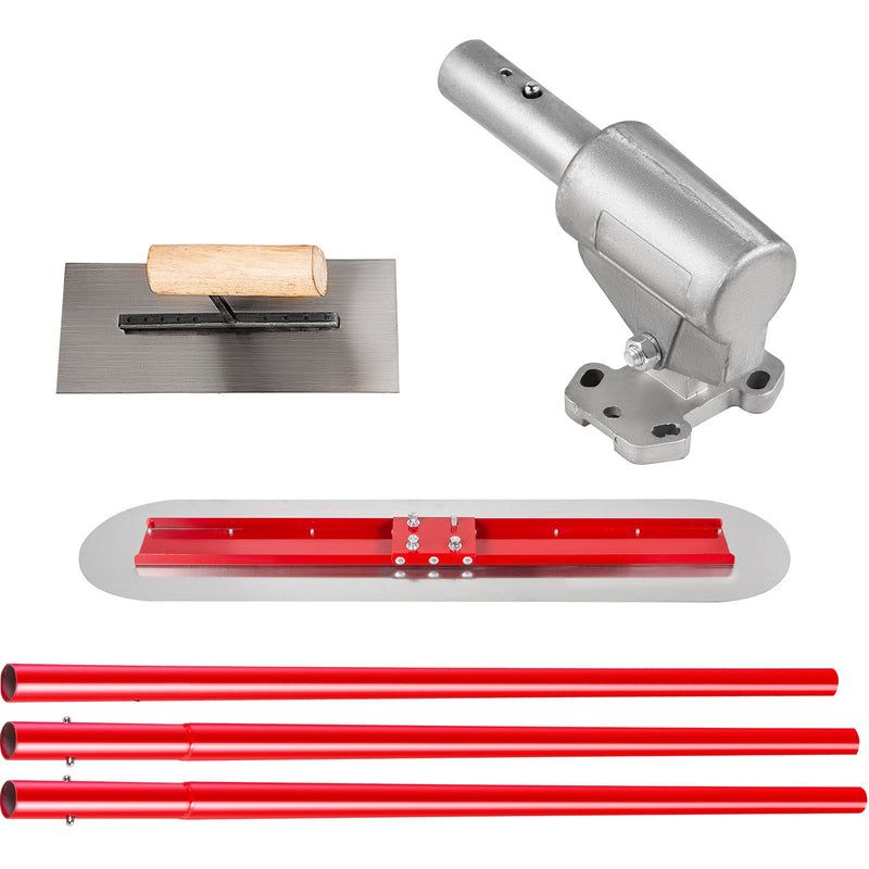 VEVOR manganēna tērauda betona līdzinātājs 1200x300 mm ar rokturi un stiprinājumu - profesionāls cementa apdares instruments