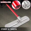 VEVOR manganēna tērauda betona līdzinātājs 900x200 mm ar rokturi un stiprinājumu - profesionāls cementa apdares instruments