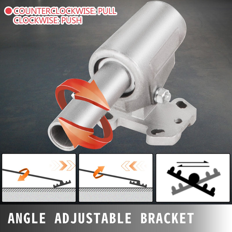 VEVOR manganēna tērauda betona līdzinātājs 900x200 mm ar rokturi un stiprinājumu - profesionāls cementa apdares instruments