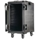 VEVOR izolēta pārtikas kaste, 103 l, karstā pārtikas nesējs ēdināšanai, LLDPE ar dubultajām siksnām un riteņiem