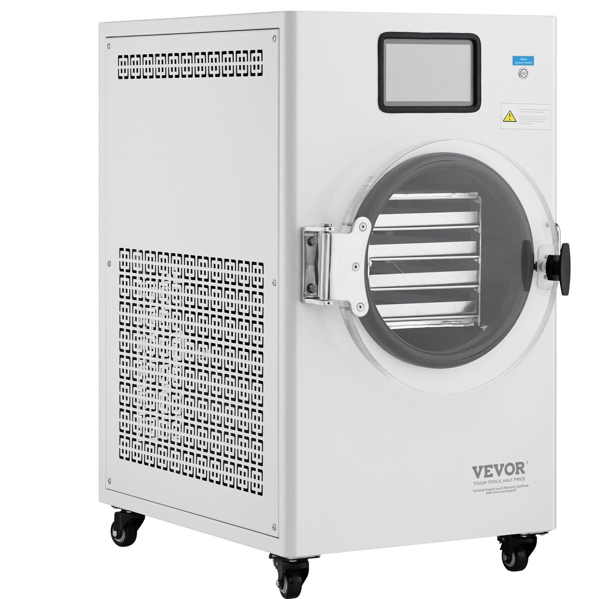 VEVOR Vacuum Freeze Dryer, 4-Tier Fruit and Vegetable Freeze Dryer, White