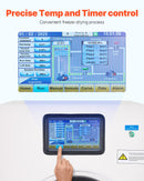 VEVOR vakuuma saldēšanas iekārta - 4 līmeņu augļu un dārzeņu saldēšanas žāvēšanas mašīna, balta