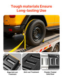 VEVOR E-Track nostiprināšanas sliežu komplekts, 4 gab., 0,4 m E-Track sliedes, 21 daļa: 2 siksnas ar sprādzi, 4 O-gredzeni, 4 D-gredzenu stiprinājumi, 2 vienas atveres turētāji, 8 gala vāciņi, 1 soma, piemērots garāžām, furgoniem un piekabēm