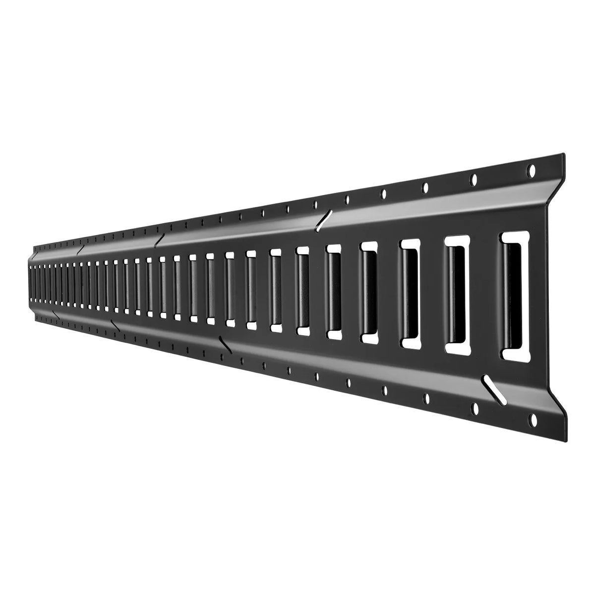 VEVOR E-Track Fastening Rail Kit, 6 pcs, 1.5 m E-Track Rails, 26 Parts, Including 2 Ratchet Straps, 6 O Rings, 6 D Ring Fasteners and 12 End Caps, Suitable for Garages, Vans, Trailers and Motorcycles