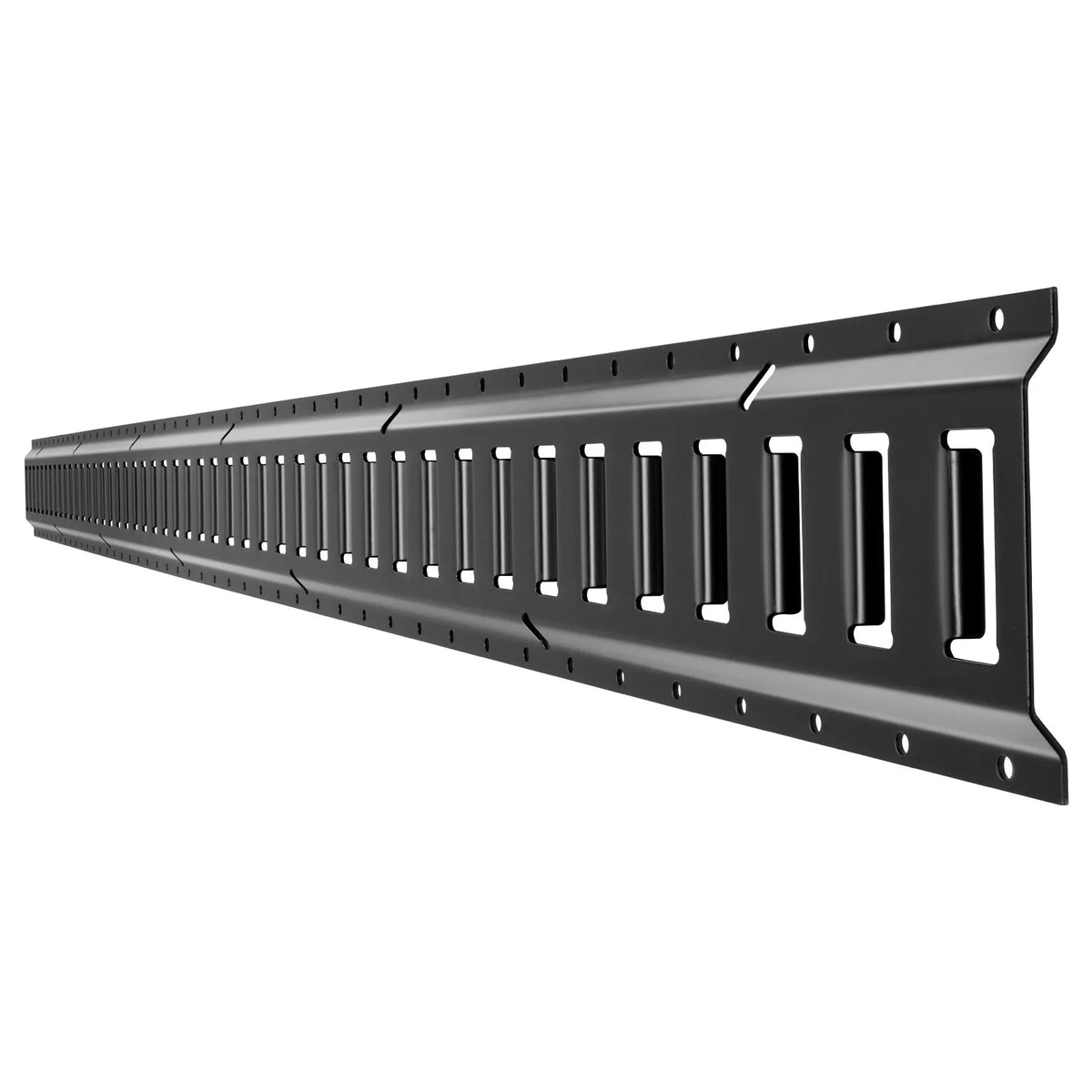 VEVOR E-Track nostiprināšanas sliežu komplekts, 4 gab., 2,3 m E-Track sliedes, 26 daļas: 2 siksnas ar sprādzi, 8 O-gredzeni, 8 D-gredzenu stiprinājumi, 8 gala vāciņi, piemērots garāžām, furgoniem, piekabēm un motocikliem.
