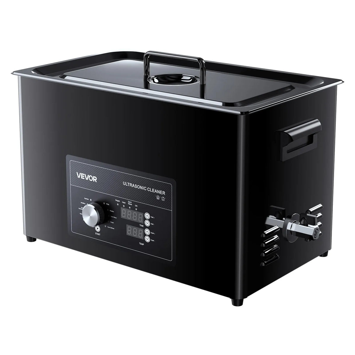 VEVOR 30 L Ultrasonic Cleaner with Timer Control, Professional Stainless Steel Cleaning Machine with Basket and Cleaning Balls for Watches, Jewellery, Coins and Other Items