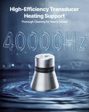 VEVOR 30 l ultraskaņas tīrītājs ar regulatora vadību, profesionāla nerūsējošā tērauda tīrīšanas iekārta ar grozu un tīrīšanas bumbiņu pulksteņiem, rotaslietām, monētām un citiem priekšmetiem