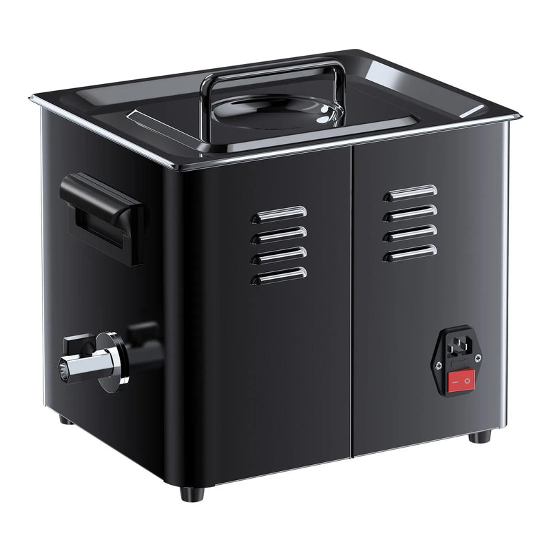 VEVOR 10 l ultraskaņas tīrītājs, profesionāla ultraskaņas tīrīšanas iekārta ar mehānisku vadību, nerūsējošā tērauda tīrīšanas ierīce ar grozu un tīrīšanas bumbiņu pulksteņiem, skuvekļiem, rotaslietām, monētām un citiem priekšmetiem