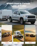 VEVOR piekabes sakabes slēdzenes komplekts, saderīgs ar 58,7 mm sakabēm, izturīga pretaizdzīšanas piekabes lodveida sakabes slēdzene ar 3 atslēgām un piekaramo slēdzeni, izturīga pret uzlaušanu un triecieniem, piemērota kemperiem, laivām un piekabēm