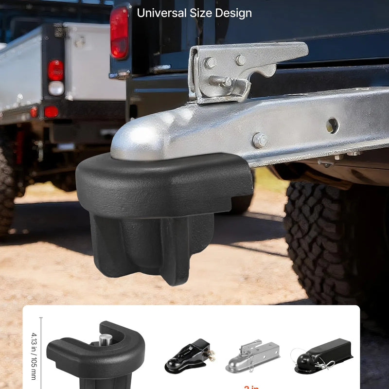 VEVOR piekabes sakabes slēdzene, saderīga ar 50,8 mm sakabēm, pastiprināta pretaizdzīšanas lodveida slēdzene ar 3 atslēgām, izturīga pret uzlaušanu un triecieniem, piemērota kemperiem, laivām, bezceļu transportlīdzekļiem un piekabēm