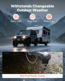 VEVOR piekabes sakabes slēdzene, saderīga ar 50,8 mm sakabēm, pastiprināta pretaizdzīšanas lodveida slēdzene ar 3 atslēgām, izturīga pret uzlaušanu un triecieniem, piemērota kemperiem, laivām, bezceļu transportlīdzekļiem un piekabēm