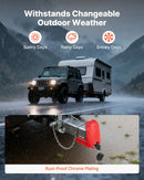 VEVOR piekabes sakabes slēdzene, piemērota 46 mm, 50,8 mm un 58,7 mm sakabēm, pastiprināta pretzagļu piekabes lodveida slēdzene ar 3 atslēgām, izturīga pret uzlaušanu un triecieniem, piemērota kemperiem, laivām un piekabēm, sarkana