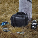 Taktiskā šautuves soma divām pistolēm — 2 noņemamas somiņas, 6 magazīnas, aizslēdzama, melna