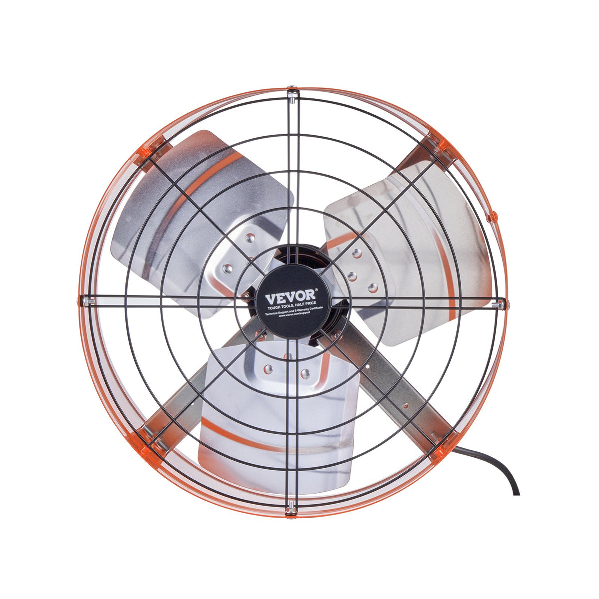 VEVOR 38 cm sienas stiprināmais bēniņu izplūdes ventilators, 2804 m³/h, ar regulējamu termostatu