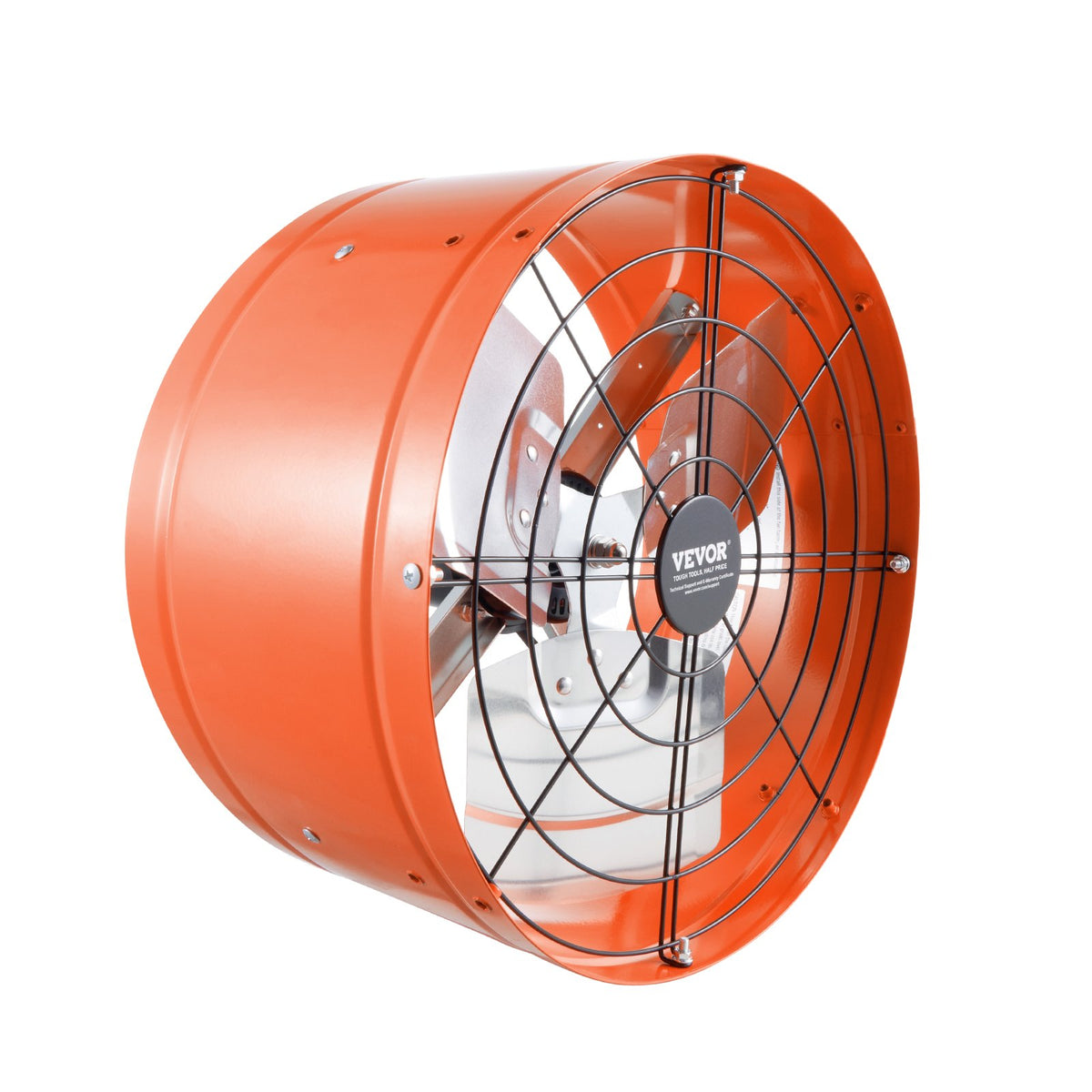 VEVOR 38 cm sienas stiprināmais bēniņu izplūdes ventilators, 2804 m³/h, ar regulējamu termostatu