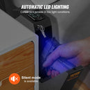 VEVOR sienas stiprināms pistoles seifs - biometriskais seifs ar 3 piekļuves veidiem, paredzēts 1 pistolei