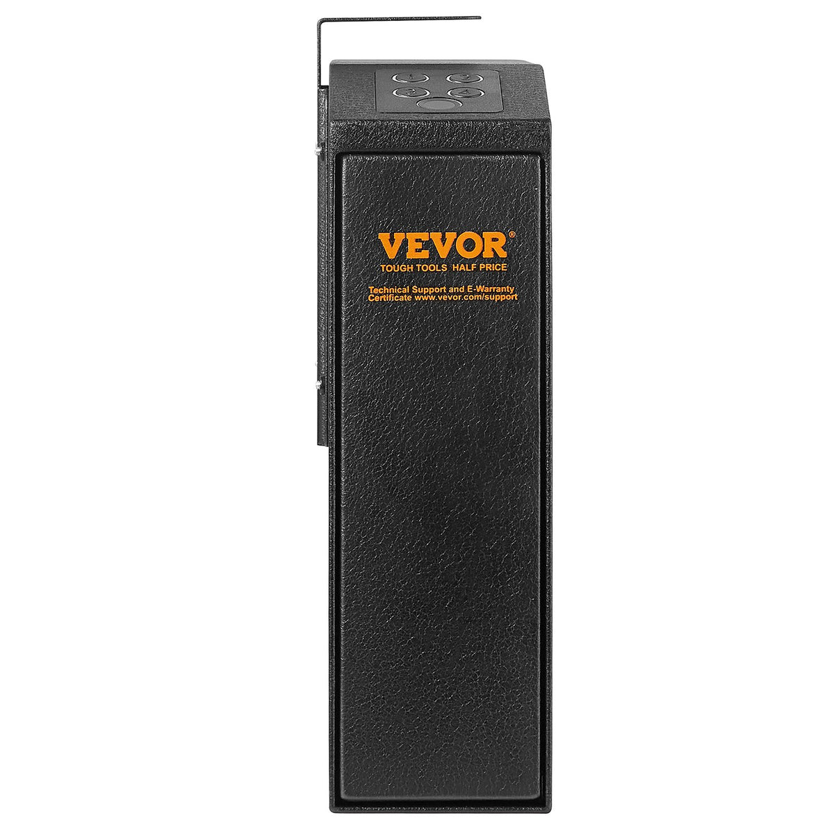 VEVOR Wall-Mounted Gun Safe – Biometric Safe with Three Quick Access Methods: Fingerprint, Password and Keys, for 1 Pistol – for Home, Bedside, Nightstand or Wall Use