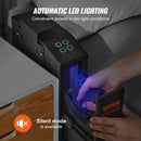 VEVOR sienas stiprināms pistoles seifs – biometriskais seifs ar trīs ātras piekļuves veidiem: pirkstu nospiedumiem, paroli un atslēgām, paredzēts 1 pistolei – lietošanai mājās, pie gultas, uz naktsgaldiņa vai sienas