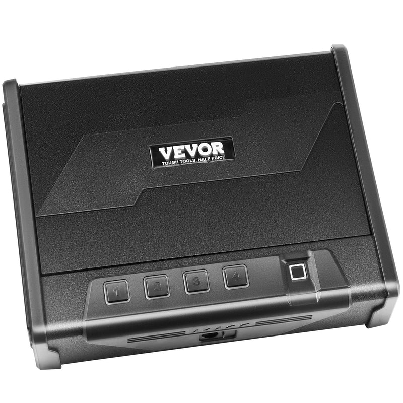 VEVOR biometriskais seifs pistolēm ar 3 piekļuves veidiem – piemērots 2 pistolēm