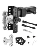 Regulējams piekabes āķis 63,5 mm uztvērējam, 152 mm nolaižamais trīskāršais lodveida āķis, vilkšanas jauda 9 979 kg.