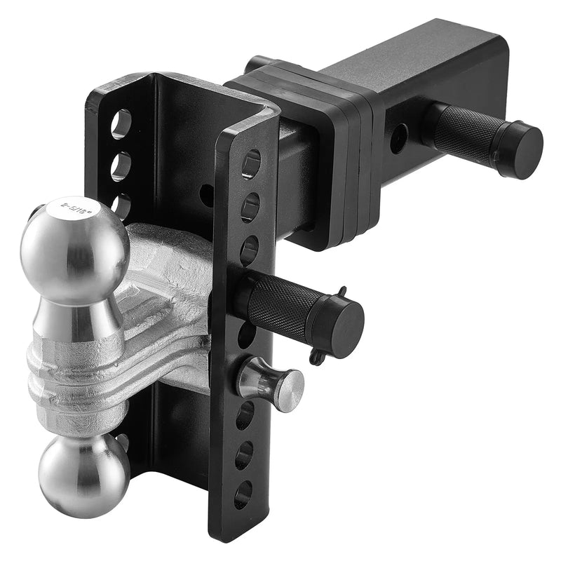 Regulējams piekabes āķis 63,5 mm uztvērējam, 152 mm nolaižamais trīskāršais lodveida āķis, vilkšanas jauda 9 979 kg.