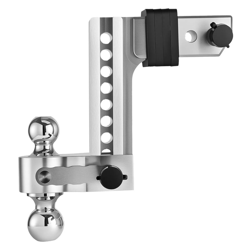 Regulējams piekabes āķis ar 63,5 mm sakabi, 203 mm nolaišanu, trīskāršo lodveida āķi, kravnesība 8 390 kg