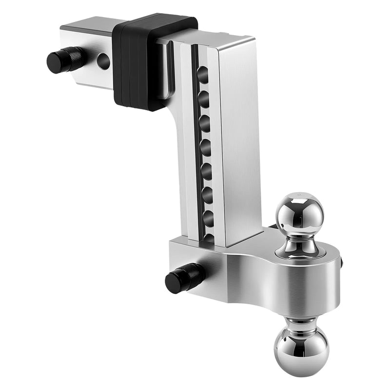 Regulējams piekabes āķis ar 63,5 mm sakabi, 203 mm nolaišanu, trīskāršo lodveida āķi, kravnesība 8 390 kg