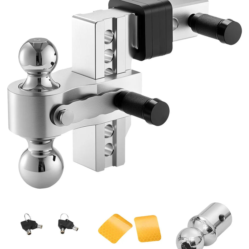 Regulējams piekabes āķis 50 mm uztvērējs, 152 mm nolaišana, trīslodveida āķis, 6800 kg