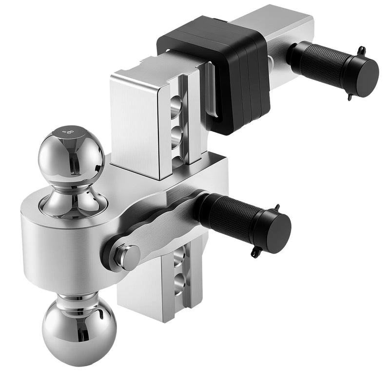 Regulējams piekabes āķis 50 mm uztvērējs, 152 mm nolaišana, trīslodveida āķis, 6800 kg