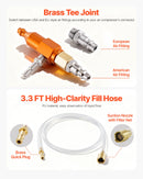 VEVOR radiatora vakuuma uzpildes komplekts, dzesēšanas sistēmas vakuuma un šķidruma uzpildes rīks ar manometru, pārnēsājams komplekts ar koferi, universāla saderība automašīnām, furgoniem, SUV un kravas auto