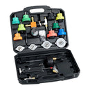 VEVOR dzesēšanas sistēmas spiediena testa komplekts, 28 daļas, radiatora vakuuma uzpildes komplekts ar 4 adapteriem, universāla saderība, ar spiediena sūkni un alumīnija sakausējuma uzpildes ierīci