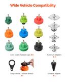 VEVOR dzesēšanas sistēmas spiediena testa komplekts, 28 daļas, radiatora vakuuma uzpildes komplekts ar 4 adapteriem, universāla saderība, ar spiediena sūkni un alumīnija sakausējuma uzpildes ierīci