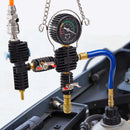 VEVOR dzesēšanas šķidruma spiediena testera komplekts, 47 daļu radiatora vakuuma uzpildes sistēma ar 3 metāla adapteriem, universāls automobiļu dzesēšanas sistēmu diagnostikas instruments ar spiediena sūkni un plastmasas uzpildes tvertni