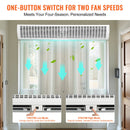 VEVOR 1,5 m iekštelpu gaisa aizkars ar diviem ātrumiem, 3566 m³/h, sienas stiprinājums, bez sildīšanas, UL sertificēts