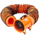 VEVOR Pārnēsājamais Ventilators: 254 mm cilindrisks ventilators, 10 m garš elastīgs gaisa vads, 300W, 1720 CFM, Ideāls rūpnieciskai lietošanai, darbnīcām, mājām u.c., lai izsūktu putekļus, dūmus. Paredzēts smagām slodzēm