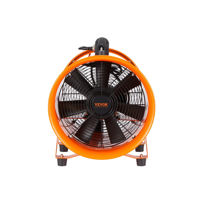 Pārvietojamais ventilators 305 mm, 365 W, 5 m gaisa vads, 4 373 m³/h, rūpniecisks nosūcējs putekļiem un dūmiem