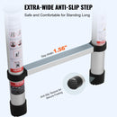 VEVOR teleskopiskās izbīdāmās kāpnes, 2,6 m, ar vienas pogas ievilkšanu, 170 kg slodze