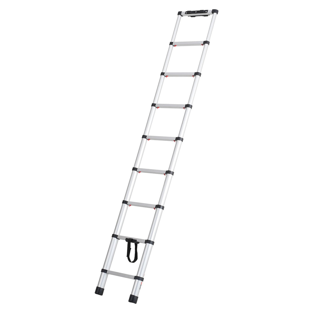 VEVOR Telescopic Extension Ladder, 2.6 m, One-Button Retraction, 170 kg Load Capacity