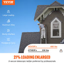 VEVOR teleskopiskās alumīnija kāpnes, 5,6 m, daudzfunkcionālas, pārnēsājamas