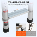 VEVOR teleskopiskā kāpne, 6,2 m alumīnija vieglā izvelkamā kāpne, salokāma ar daudzpogu atvilkšanas mehānismu, nestspēja 190 kg, neslīdoši kāju gali, pārnēsājama un kompaktā mājas, RV vai bēniņu lietošanai