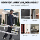 VEVOR teleskopiskā kāpne, 6,2 m alumīnija vieglā izvelkamā kāpne, salokāma ar daudzpogu atvilkšanas mehānismu, nestspēja 190 kg, neslīdoši kāju gali, pārnēsājama un kompaktā mājas, RV vai bēniņu lietošanai